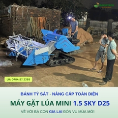 Máy gặt lúa mini 1.5Sky D25