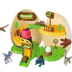 Đồ chơi khủng long deAO cho trẻ em với 4 mô hình khủng long và 2 ô tô khủng long mini_SG3003