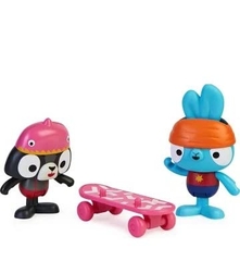 Mô hình Monser Brave Bunnies với Gói ván trượt phụ kiện BOP và Gấu trúc_6063773