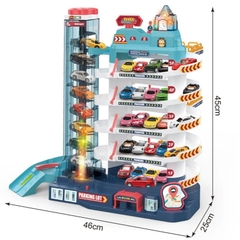 Đồ chơi mô hình đường ray kỳ thú - Garage ô tô tự động 5 tầng_3302A