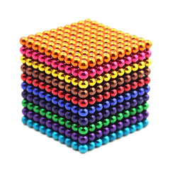 Đồ chơi nam châm bi sắt 1000Pcs 5mm mix color