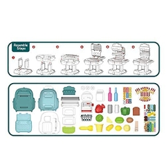 Đồ chơi nhà bếp - Cặp đi học siêu thị_BH7779