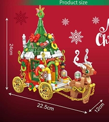 Đồ chơi xếp hình xe kéo tuần lộc_601012