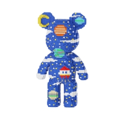 Đồ chơi xếp hình Bearbrick Vũ trụ xanh_5540