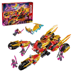 Đồ chơi xếp hình Ninja Kai's Golden Dragon Raider_60012