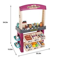 Mô hình quầy siêu thị bán kem và bánh ngọt_668-74