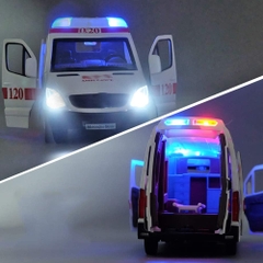 Mô hình ô tô cấp cứu có âm thanh và ánh sáng_88406