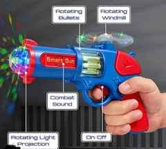 Đồ chơi súng chiếu nhạc màu TOY RK SHINE Flash cho trẻ em_9924