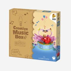 Đồ chơi xếp hình hộp nhạc xoay hình thiên nga_656013