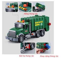 Mô hình ô tô tải chở rác_666-53P