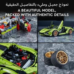 Đồ chơi xếp hình xe Lamborghini Sián_6044