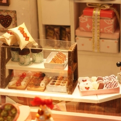 Đồ chơi xếp hình nhà gỗ nhà cafe_C007