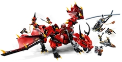 Đồ chơi xếp hình Ninja Firstbourne máy bay trực thăng Dragon & Hunter_60098