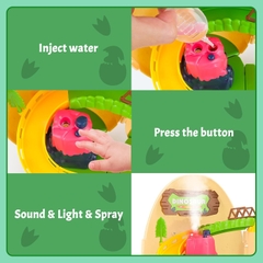 Đồ chơi khủng long deAO cho trẻ em với 4 mô hình khủng long và 2 ô tô khủng long mini_SG3003