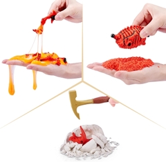 Đồ chơi Hóa thạch khủng long núi lửa để tìm Triceratops của ZURU_71116