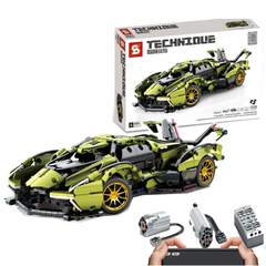 Đồ chơi xếp hình xe Lamborghini Lambo V12 Vision GT điều khiển từ xa_8553