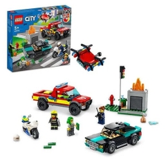 Đồ chơi xếp hình lego city xe cứu hoả cảnh sát 60319