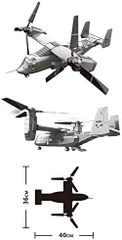 Đồ chơi xếp hình Máy bay V-22 Osprey Tiltrotor_5006