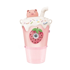 Đồ chơi bắn bong bóng cốc trà sữa trân châu Strawberry_DXS6292
