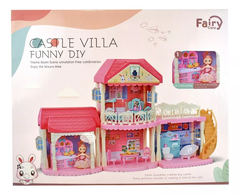 Đồ chơi xếp hình ngôi nhà búp bê - Biệt Thự Công Chúa Barbie nhiều tầng_7001