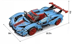 Đồ chơi xếp hình ô tô Sportwagen Apollo Blau điều khiển từ xa_13156