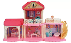 Đồ chơi xếp hình ngôi nhà búp bê - Biệt Thự Công Chúa Barbie nhiều tầng_7001