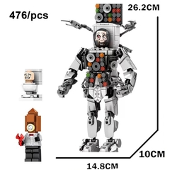 Đồ chơi xếp hình robot Skibidi Titan TV Man_JX041