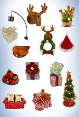 Đồ chơi xếp hình nhà gỗ DIY Giáng sinh_S2133