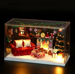 Đồ chơi xếp hình nhà gỗ DIY Giáng sinh_S2133