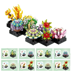Set đồ chơi xếp hình hoa mini
