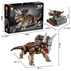 Đồ chơi xếp hình khủng long 3 sừng Tricerators_6203