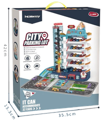 Đồ chơi mô hình đường ray kỳ thú - Garage ô tô tự động 5 tầng_3302A