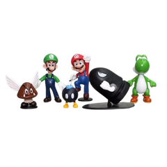 Mô hình 6 nhân vật Super Mario