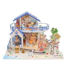 Đồ chơi xếp hình nhà gỗ DIY biệt thự bờ biển_13846
