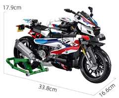 Đồ chơi xếp hình Technic BMW M1000RR Motorcycle xe đua phân khối lớn_672004