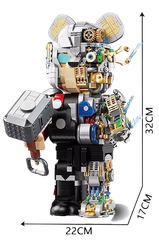 Đồ chơi xếp hình Bearbrick Robot Thor_188011