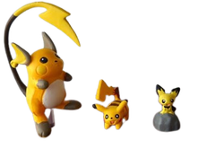 Mô hình 3 nhân vật Pikachu