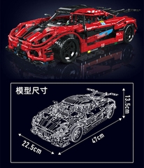 Đồ chơi xếp hình Siêu xe Koenigsegg One có điều khiển_13121