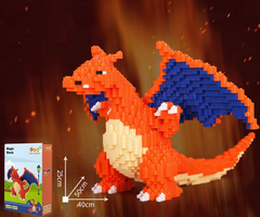 Đồ chơi xếp hình Rồng Lửa Charizard Hoạt Hình Pokemon_8842