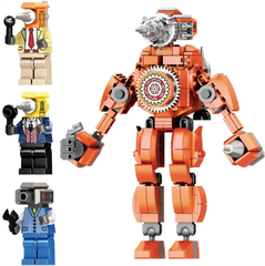 Đồ chơi xếp hình Robot Skibidi DrillMen Titan_JX034