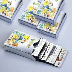 Thẻ bài Pokemon màu bạc cho bé trai