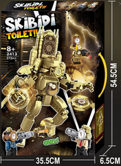 Đồ chơi xếp hình Robot Skibidi Toilet Clock Man_2413