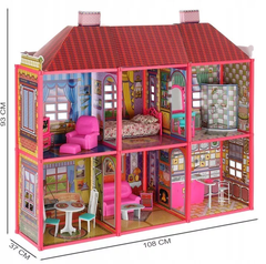 Đồ chơi xếp hình Nhà búp bê lâu đài cung điện Barbie_EJ80177R