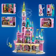 Đồ chơi xếp hình lâu đài Pink Mitch Castle Paradise_9021
