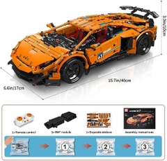 Đồ chơi xếp hình ô tô Lamborghini Aventador SVJ có điều khiển_13177