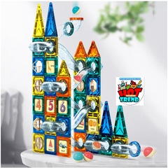 Đồ chơi xếp hình lâu đài nam châm 9918B