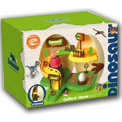 Đồ chơi khủng long deAO cho trẻ em với 4 mô hình khủng long và 2 ô tô khủng long mini_SG3003