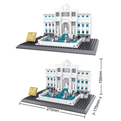 Đồ chơi xếp hình Đài phun nước Trevi - Rome_4212