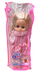 Mô hình búp bê váy caro hồng