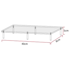 Kệ mica trưng bày nhiều tầng - nhiều kích thước - nhiều màu